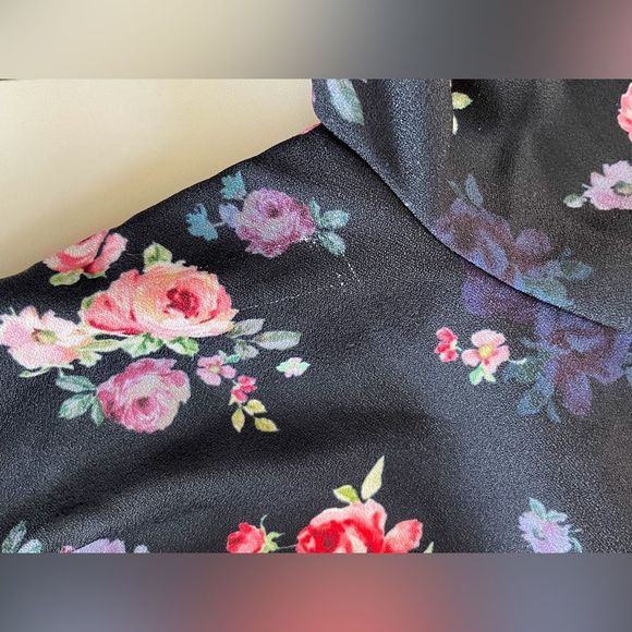 Alexia Admor Emery Navy Blue Floral Short Sleeve Shirt Dress - Picture 13 of 16